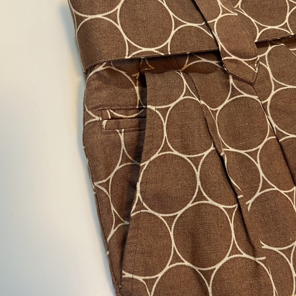 Linen knee length skirt side pockets with removable belt - Picture 6 of 9